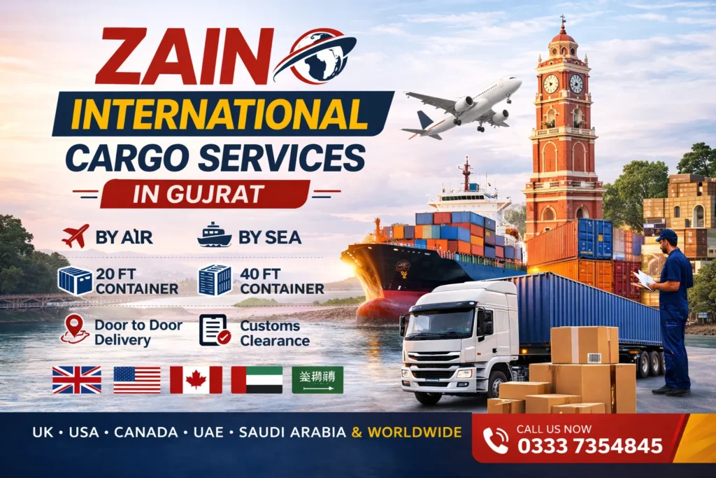 Fast & Secure Zain International Cargo services in Gujrat