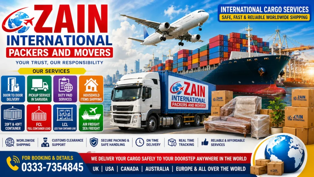 Zain International Cargo Services In Sargodha