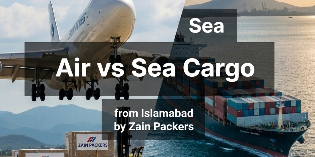 Air vs Sea Cargo from Islamabad