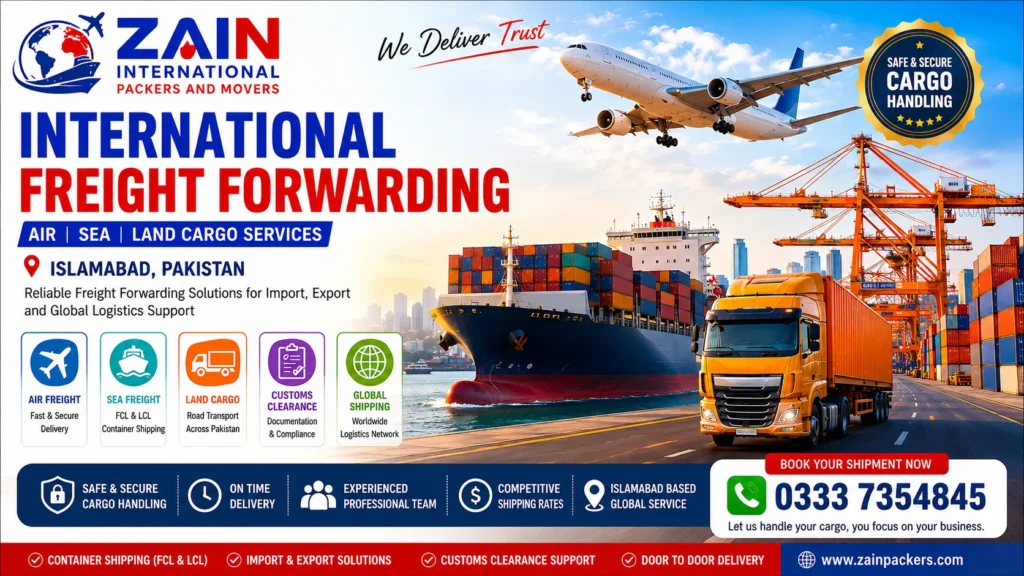Zain International Freight Forwarding Services in Lahore