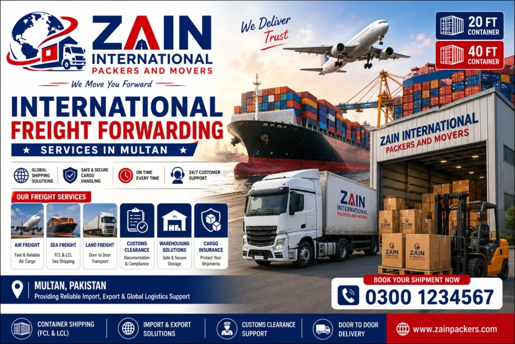 Zain International Freight Forwarding Services in Multan