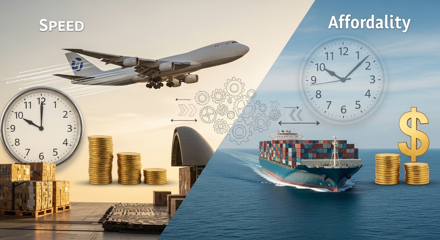 Air vs Sea Cargo Karachi 