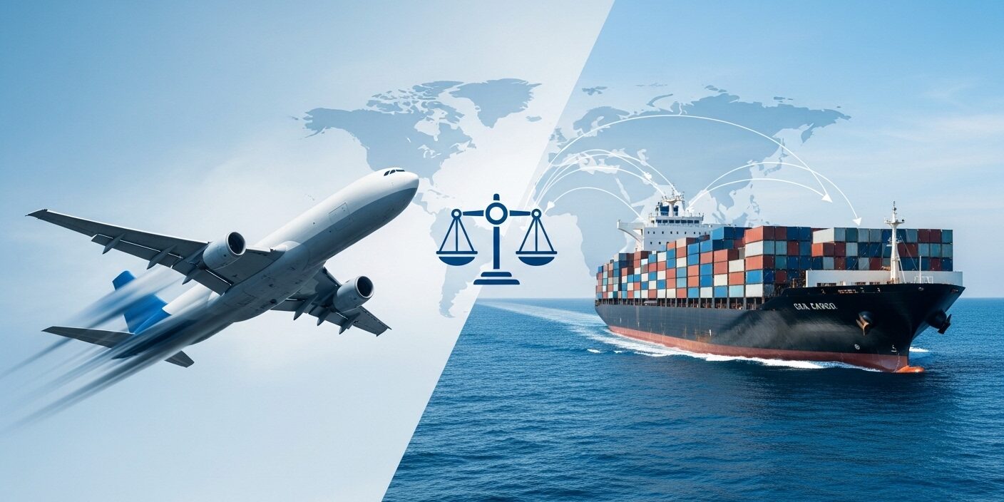 Air vs Sea Cargo from Islamabad