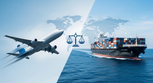 Air vs Sea Cargo from Islamabad