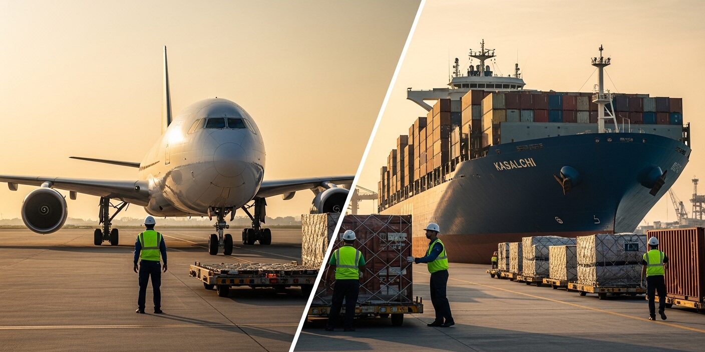 Air vs Sea Cargo Karachi