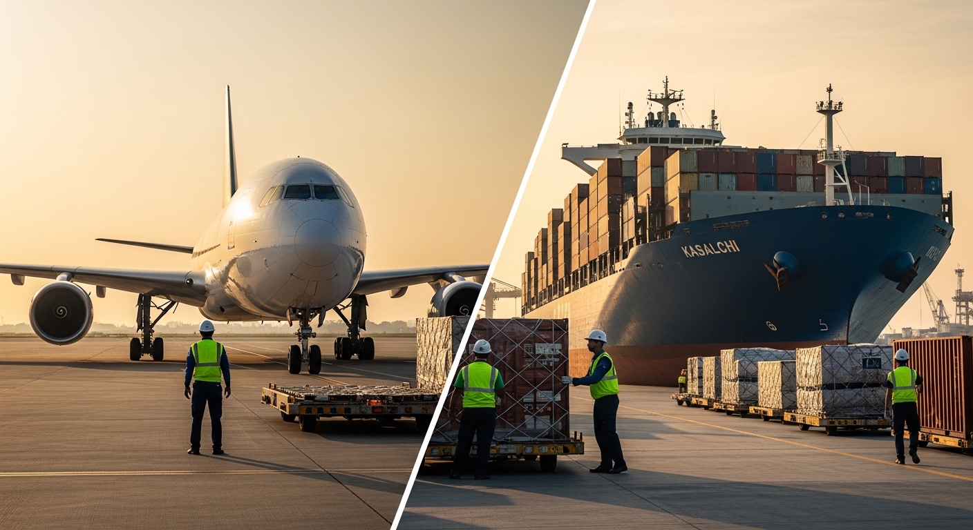 Air vs Sea Cargo Karachi