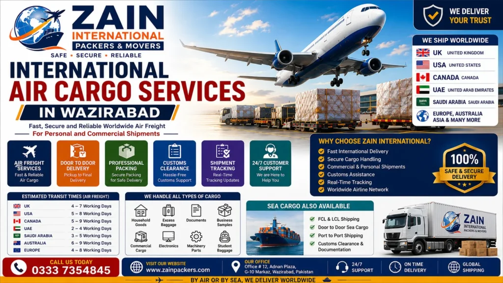 Zain International Air Cargo Services in Wazirabad