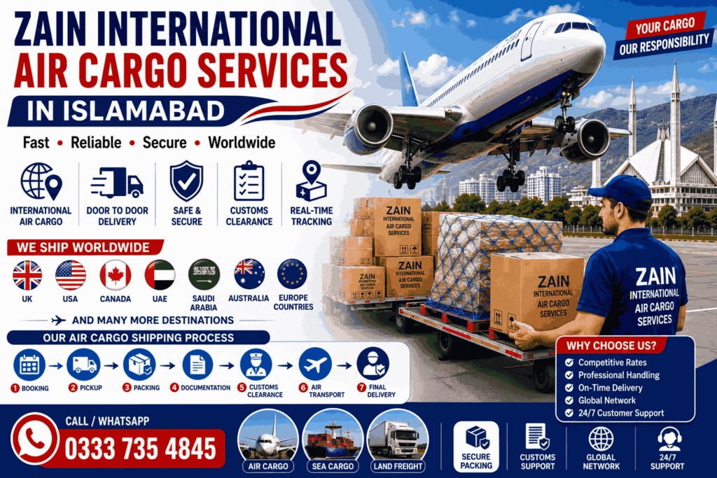 Zain International Air Cargo Services in Islamabad