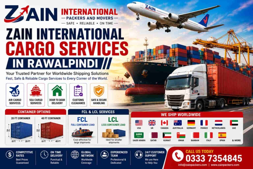 International Cargo Service In Rawalpindi Air & Sea Freight
