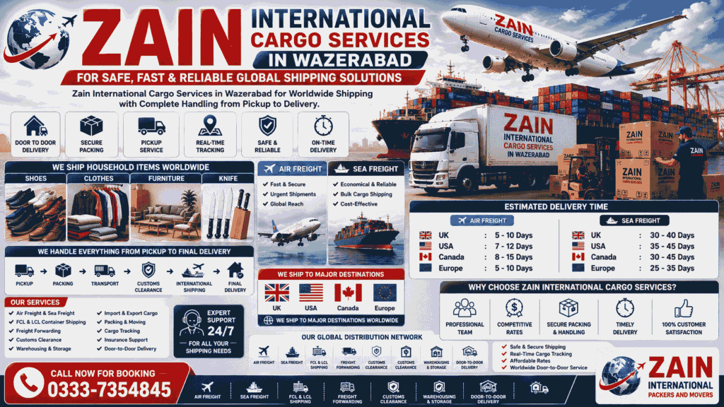 Zain International Cargo Services in Wazirabad