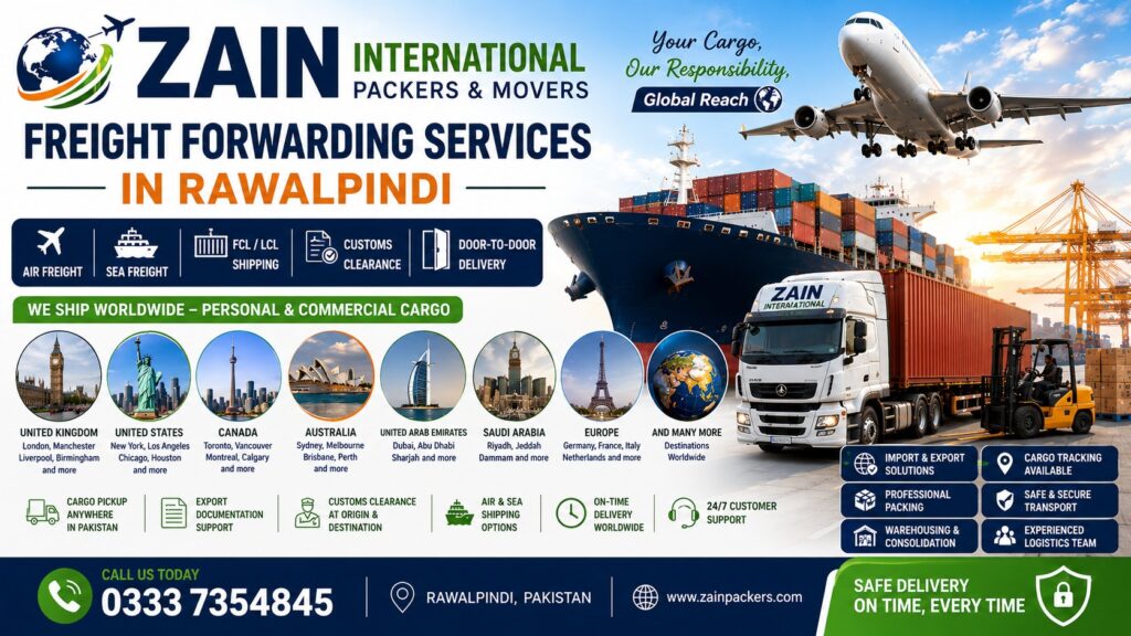 Zain International Freight Forwarding Services in Rawalpindi
